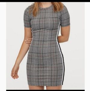 H&M Plaid mini dress